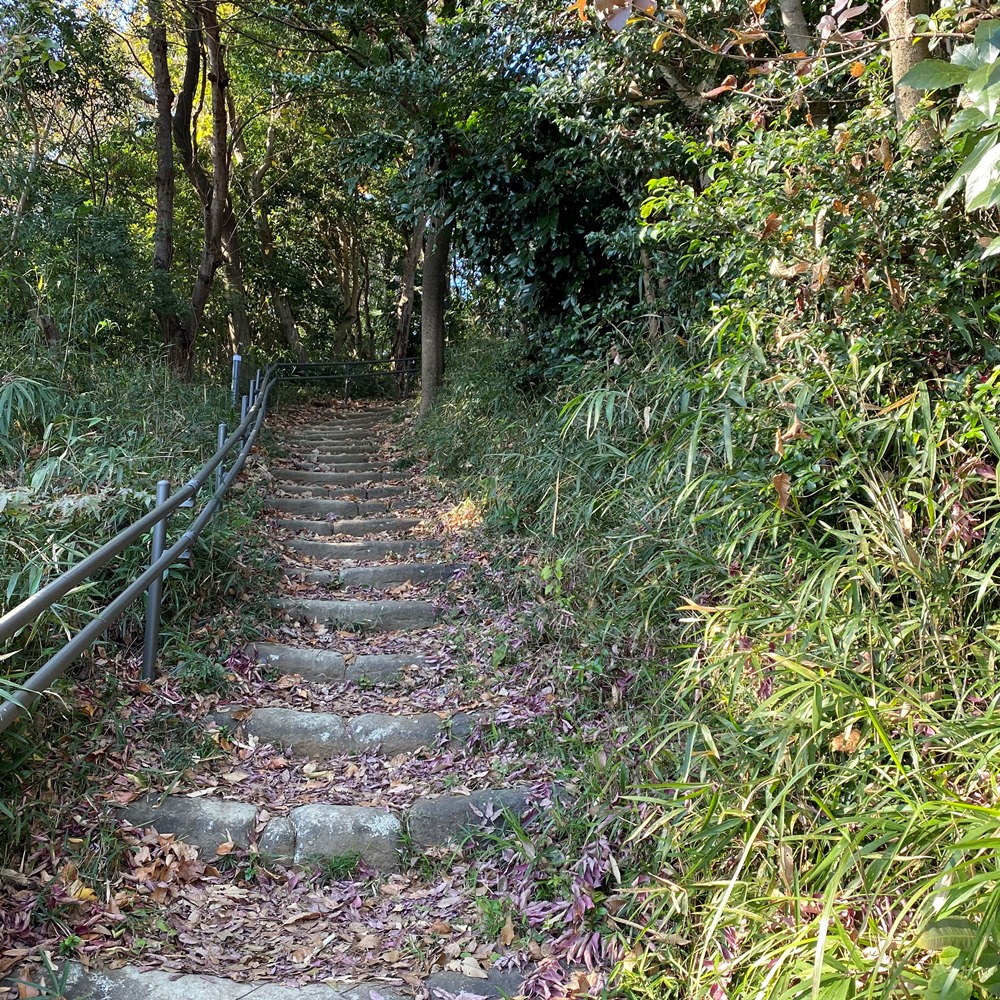 島久別荘跡への階段