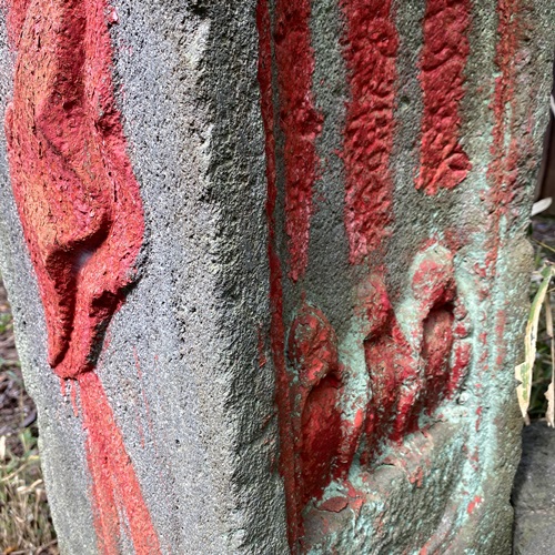 千葉県印西市浦部 赤い百庚申周辺の庚申塔